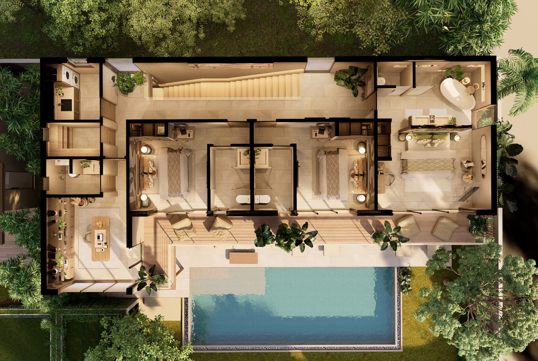 Pacific Noma floor plan, option 2
